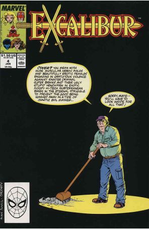 Excalibur 4 published by Marvel with cover art by Alan Davis