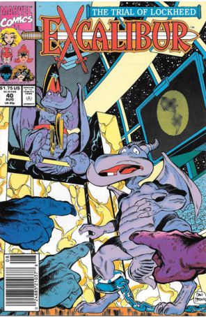 Excalibur 40 (Newsstand) published by Marvel with cover art by Dave Hoover