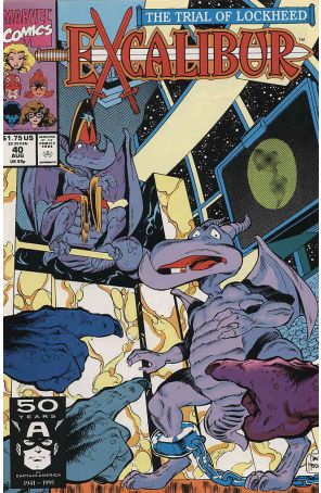 Excalibur 40 published by Marvel with cover art by Dave Hoover