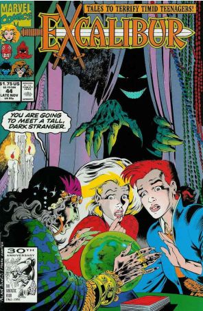 Excalibur 44 published by Marvel with cover art by Alan Davis