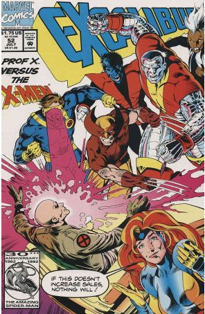 Excalibur 52 published by Marvel with cover art by Alan Davis