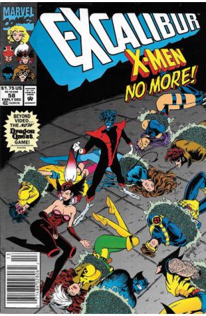 Excalibur 58 (Newsstand) published by Marvel with cover art by Joe Madureira