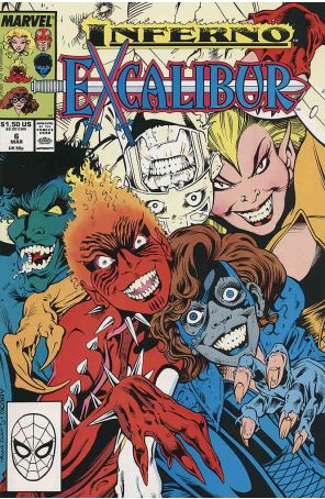 Excalibur 6 published by Marvel with cover art by Alan Davis
