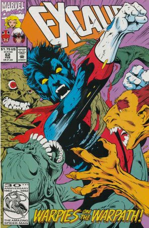 Excalibur 62 published by Marvel with cover art by Alan Davis