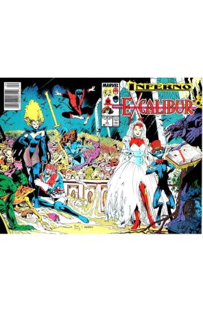 Excalibur 7 (Newsstand) published by Marvel with cover art by Alan Davis