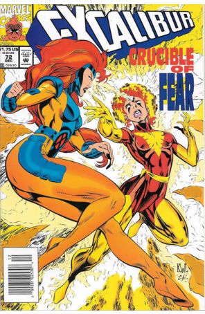 Excalibur 72 (Newsstand) published by Marvel with cover art by Ken Lashley