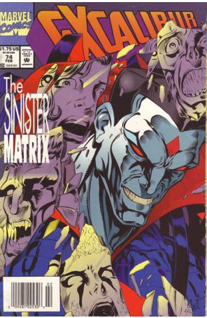 Excalibur 74 (Newsstand) published by Marvel with cover art by Ken Lashley
