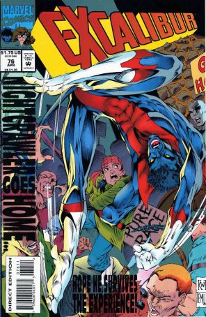 Excalibur 76 published by Marvel with cover art by Ken Lashley