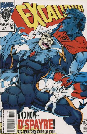 Excalibur 77 published by Marvel with cover art by Ken Lashley