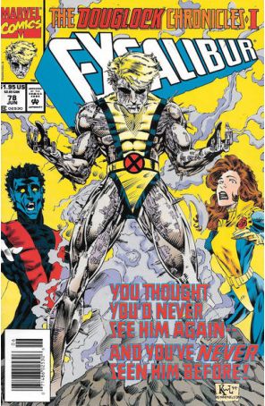 Excalibur 78 (Newsstand) published by Marvel with cover art by Ken Lashley