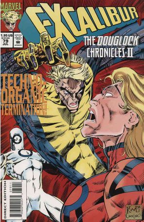 Excalibur 79 published by Marvel with cover art by Ken Lashley