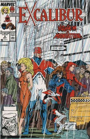 Excalibur 8 published by Marvel with cover art by Ron Lim
