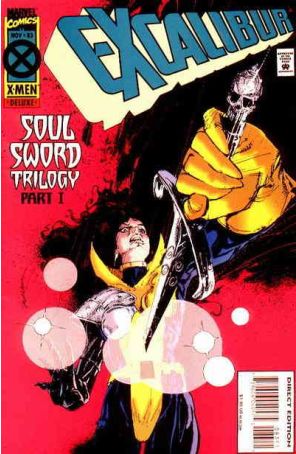 Excalibur 83 published by Marvel with cover art by Bill Sienkiewicz