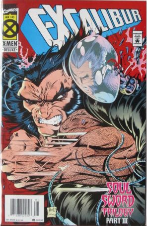Excalibur 85 (Newsstand) published by Marvel with cover art by Ken Lashley