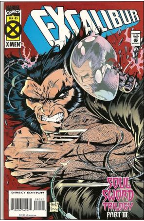 Excalibur 85 published by Marvel with cover art by Ken Lashley
