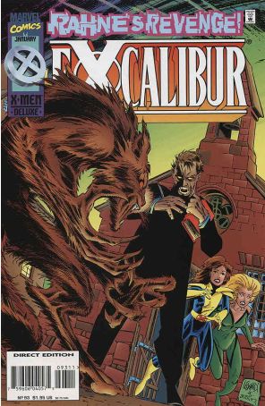 Excalibur 93 published by Marvel with cover art by Rick Leonardi