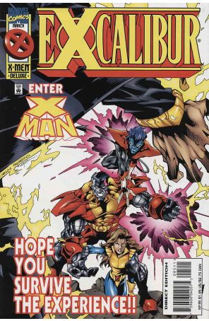 Excalibur 95 published by Marvel with cover art by Carlos Pacheco