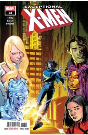Exceptional X-Men 13 published by Marvel with cover art by Carmen Nunez Carnero
