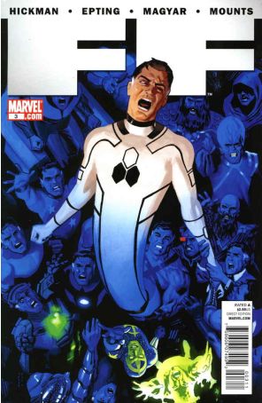 FF 3 published by Marvel with cover art by Daniel Acuña