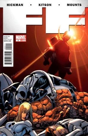 FF 5 published by Marvel with cover art by Mark Bagley