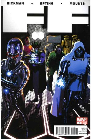 FF 8 published by Marvel with cover art by Daniel Acuña