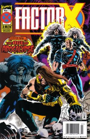 Factor-X 1 (Newsstand) published by Marvel with cover art by Steve Epting
