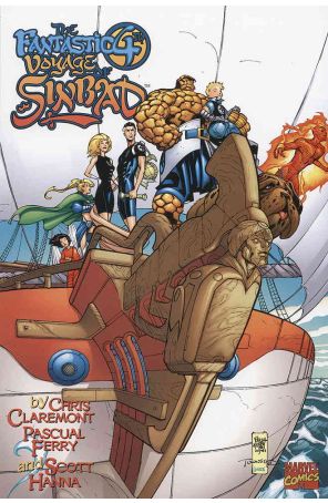 Fantastic 4th Voyage of Sinbad 1 published by Marvel with cover art by Pasqual Ferry