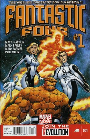 Fantastic Four (4th Series) 1 published by Marvel with cover art by Mark Bagley