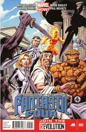 Fantastic Four (4th Series) 5 published by Marvel with cover art by Mark Bagley