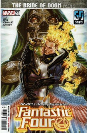 Fantastic Four (6th Series) 32 published by Marvel with cover art by Mark Brooks