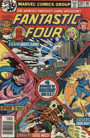 Fantastic Four (Vol. 1) 201 published by Marvel with cover art by Keith Pollard
