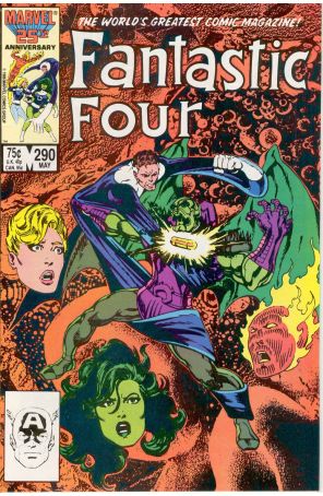 Fantastic Four (Vol. 1) 290 published by Marvel with cover art by John Byrne