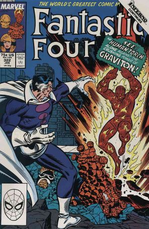 Fantastic Four (Vol. 1) 322 published by Marvel with cover art by Ron Frenz