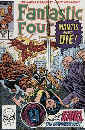 Fantastic Four (Vol. 1) 324 published by Marvel with cover art by Ron Frenz