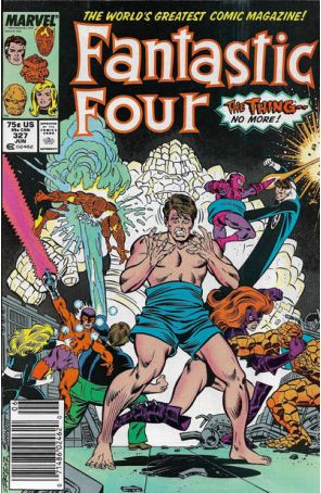 Fantastic Four (Vol. 1) 327 (Newsstand) published by Marvel with cover art by Ron Frenz