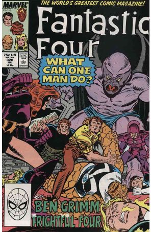 Fantastic Four (Vol. 1) 328 published by Marvel with cover art by Ron Frenz