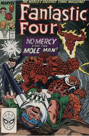 Fantastic Four (Vol. 1) 329 published by Marvel with cover art by Ron Frenz