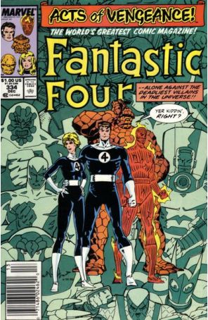 Fantastic Four (Vol. 1) 334 (Newsstand) published by Marvel with cover art by Walt Simonson