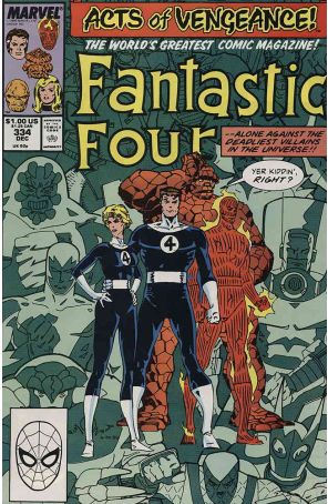 Fantastic Four (Vol. 1) 334 published by Marvel with cover art by Walt Simonson