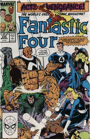 Fantastic Four (Vol. 1) 335 published by Marvel with cover art by Walt Simonson