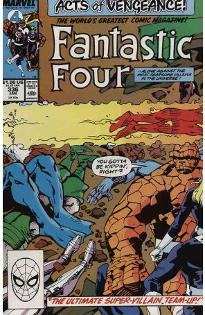Fantastic Four (Vol. 1) 336 published by Marvel with cover art by Walt Simonson