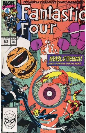 Fantastic Four (Vol. 1) 338 published by Marvel with cover art by Walt Simonson