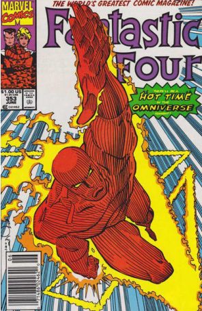 Fantastic Four (Vol. 1) 353 (Newsstand) published by Marvel with cover art by Walt Simonson