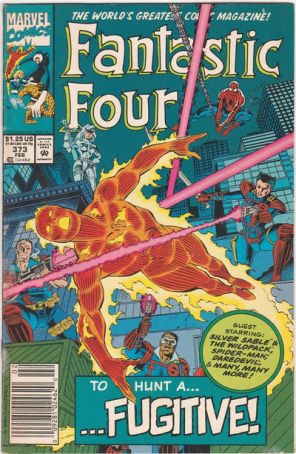 Fantastic Four (Vol. 1) 373 (Newsstand) published by Marvel with cover art by Paul Ryan