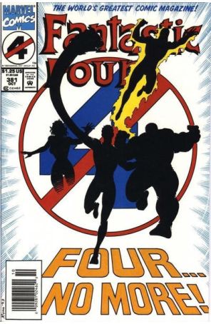 Fantastic Four (Vol. 1) 381 (Newsstand) published by Marvel with cover art by Paul Ryan