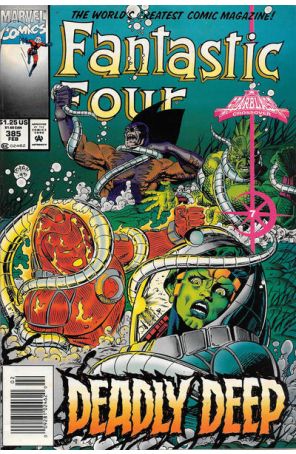 Fantastic Four (Vol. 1) 385 (Newsstand) published by Marvel with cover art by Paul Ryan