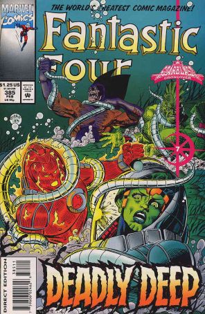 Fantastic Four (Vol. 1) 385 published by Marvel with cover art by Paul Ryan