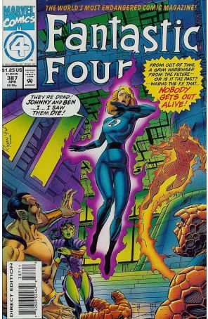 Fantastic Four (Vol. 1) 387 published by Marvel with cover art by Paul Ryan