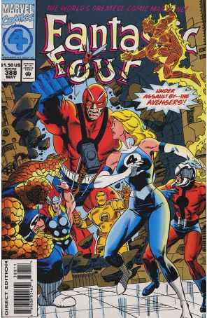 Fantastic Four (Vol. 1) 388 (with card) published by Marvel with cover art by Paul Ryan