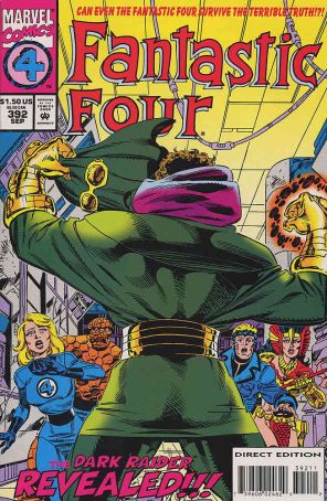 Fantastic Four (Vol. 1) 392 published by Marvel with cover art by Paul Ryan